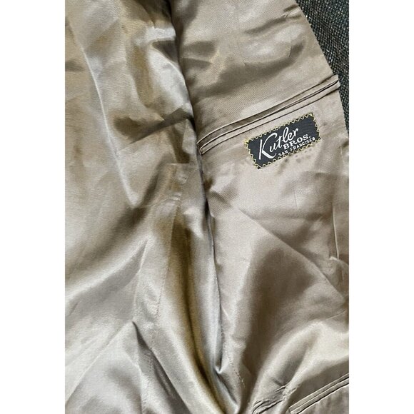 Lanvin Tweed Blazer Men’s Wool Gray 44R Made In USA - Picture 5 of 12